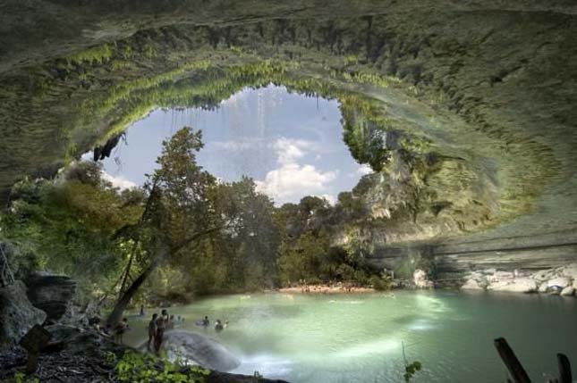 Hamilton Pool, gyönyörű természetes medence